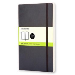 Блокнот Moleskine Classic Soft Large A5 96 листов черный без линовки на сшивке (130x210мм)